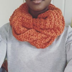 Handmade Diagonal Infinity Scarf